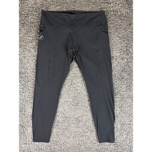 Indian Motorcycle Performance Womens 2XL Black Athletic Leggings Pockets Stretch